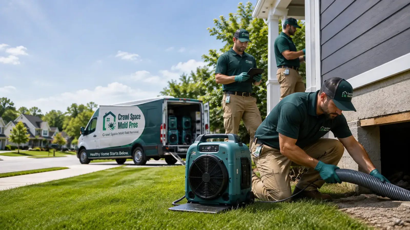 Crawl Space Mold Removal in Carrolls, WA